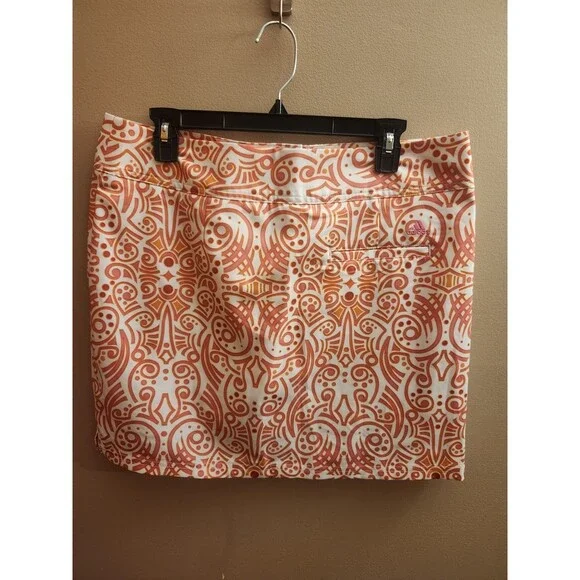 Adidas Climacool Skirt Skort Womens Pink Geo Print Golf Outdoors Athleisure 10 - Picture 3 of 5